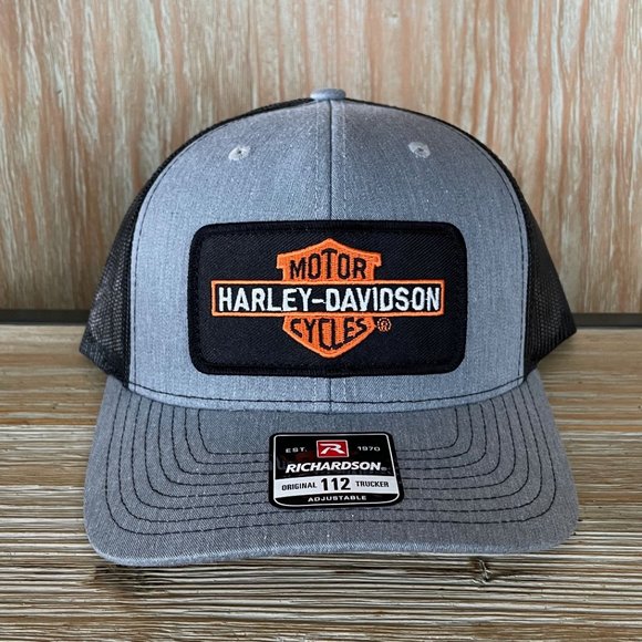 Harley Davidson Bar & Shield Patch Hat - Richardson 112 - Picture 6 of 8